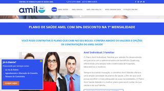 
                            7. Amil com 50% de Desconto Plano de Saúde Amil