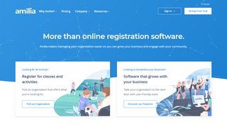 
                            2. Amilia: Online Registration & Membership Management Software