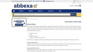 
                            6. Amino Acid - Letter Code | Abbexa Ltd