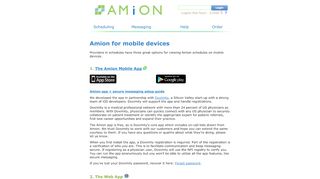 
                            9. Amion for mobile devices