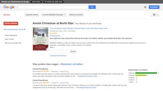 
                            1. Amish Christmas at North Star: Four Stories of Love and Family