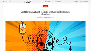 
                            10. Amit Bhardwaj next wants to take his cryptocurrency MLM scheme ...