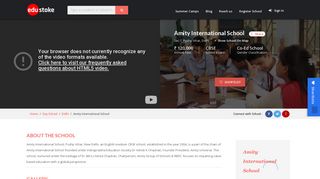 
                            8. Amity International School, Sector 7, Pushp Vihar, Delhi | Fee ...