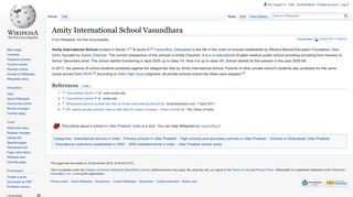 
                            12. Amity International School Vasundhara - Wikipedia