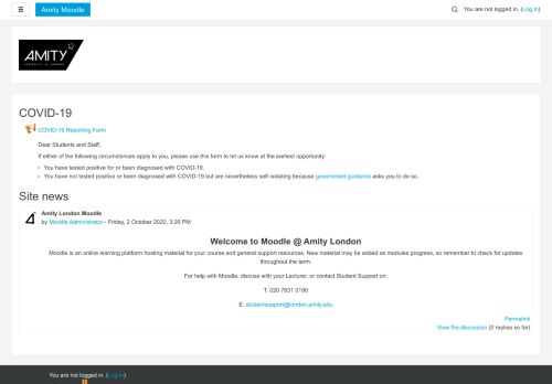 
                            8. Amity University [IN] London Moodle