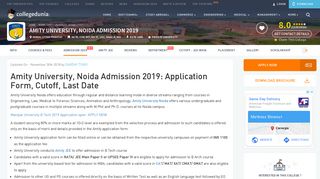 
                            10. Amity University, Noida Admission 2019: Courses, Amity JEE ...