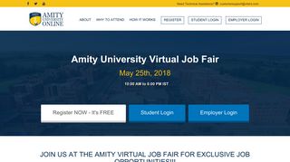 
                            7. Amity University Virtual Job Fair