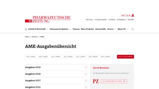 
                            4. AMK-Ausgabenübersicht | Pharmazeutische Zeitung