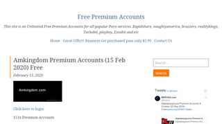 
                            5. Amkingdom Premium Accounts
