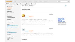 
                            8. AMM Matriculation Higher Secondary School - Chennai - Reviews ...