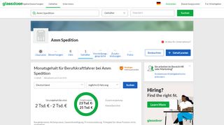 
                            12. Amm Spedition Gehalt für Berufskraftfahrer | Glassdoor.de