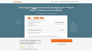 
                            13. Ammerländer online kündigen | geprüfte Vorlage - Aboalarm