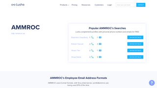 
                            10. AMMROC - Email Address Format & Contact Phone Number - Lusha