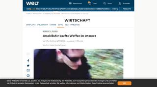 
                            7. Amokläufer kaufte Waffen im Internet - WELT