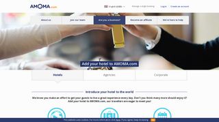 
                            5. AMOMA.com - Add your hotel to AMOMA