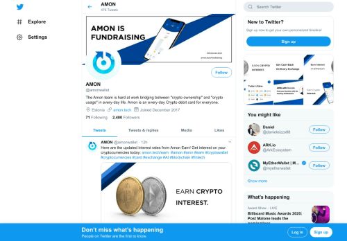 
                            5. AMON (@amonwallet) | Twitter