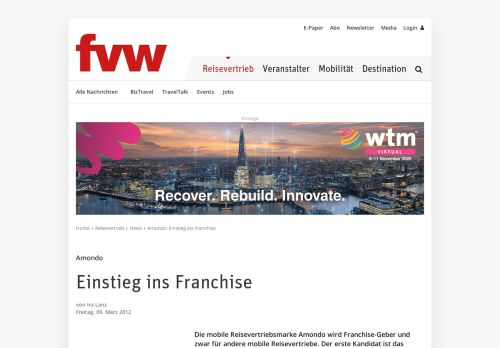 
                            3. Amondo: Einstieg ins Franchise - fvw