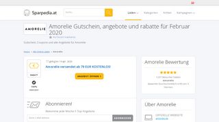 
                            11. ? Amorelie Gutschein ▷ 5 EUR Rabatt | Februar 2019 - Sparpedia.at