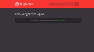 
                            5. amourangel.com logins - BugMeNot