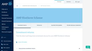 
                            13. AMP KiwiSaver Scheme Investment Returns | AMP