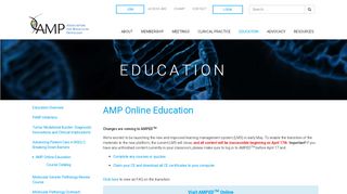 
                            10. AMP Online Education - Association for Molecular Pathology