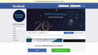 
                            7. AMP Scholarships - Home | Facebook