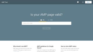 
                            4. AMP Test - Google Search Console
