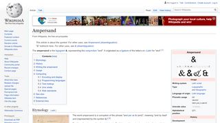 
                            3. Ampersand - Wikipedia