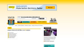 
                            9. amplus amplus Internet 24 (24 Mon.) - Alle Tarifdetails auf teltarif.de!