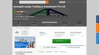 
                            3. Amrapali Aadya Trading & Investment Pvt Ltd, Jhandewalan ... - Justdial