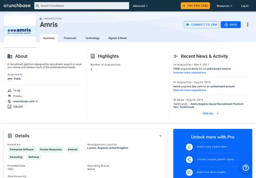 
                            12. Amris | Crunchbase