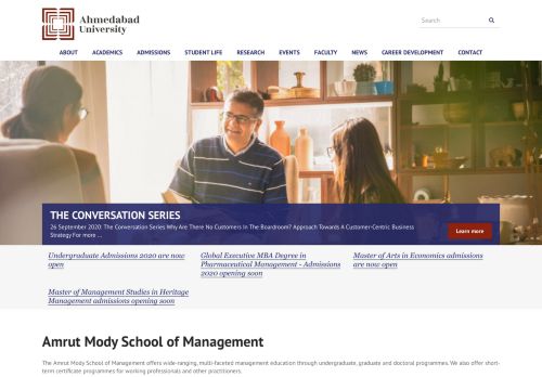 
                            10. Amrut Mody School of Management - Ahmedabad University