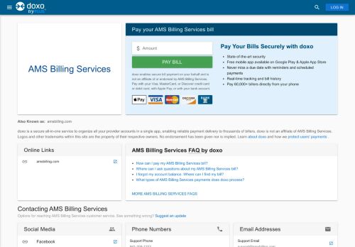 
                            4. AMS Billing: Login, Bill Pay, Customer Service and Care Sign-In