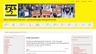 
                            10. AMS Dornbirn | Aktive Arbeitslose Österreich - parteiunabhängige ...