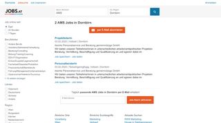 
                            11. AMS Stellenangebote in Dornbirn - jobs.at