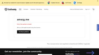 
                            10. amscg.me is not available to buy | GoDaddy Auctions