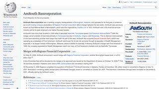 
                            6. AmSouth Bancorporation - Wikipedia