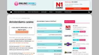 
                            4. Amsterdams Casino - Claim hier 10 Euro Gratis zonder storting.