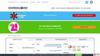 
                            5. Amsterdams Casino € 10 gratis en 10 Free Spins | Voordeelcasino.com