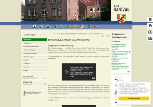 
                            12. Amt Rantzau - Breitbandversorgung im Amt Rantzau