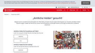 
                            13. „Amtliche Helden“: Die Spiele-App - Bundesagentur für Arbeit