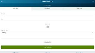 
                            8. Amtrak - Reservations - Fare Finder