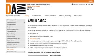 
                            10. AMU ID cards | DAMU