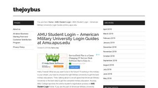 
                            7. AMU Student Login – American Military University Login Guides at ...