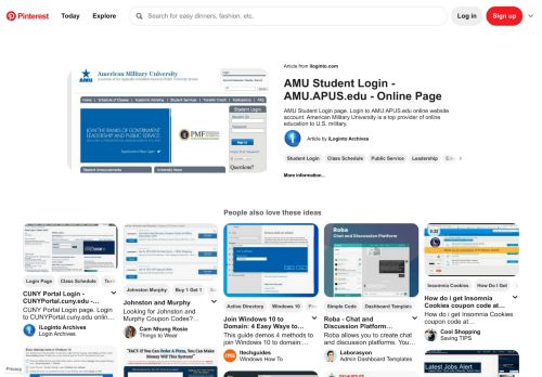 
                            6. AMU Student Login - Pinterest