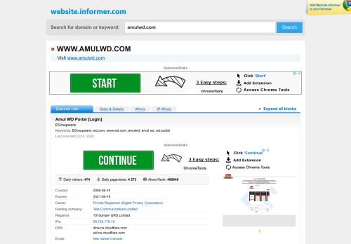 
                            4. amulwd.com at WI. Amul WD Portal (About us) [Login] - Website Informer