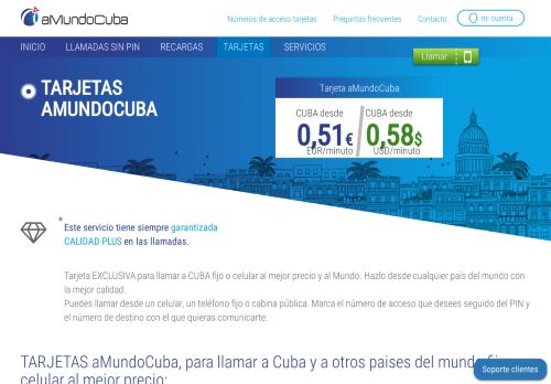 
                            3. aMundoCuba - Tarjetas aMundoCuba