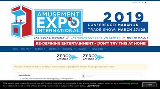 
                            9. Amusement Expo International 2019: Exhibitor Login