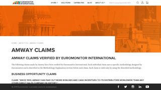 
                            13. Amway Claims - Euromonitor International