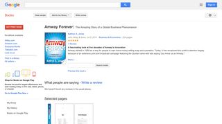 
                            11. Amway Forever: The Amazing Story of a Global Business Phenomenon